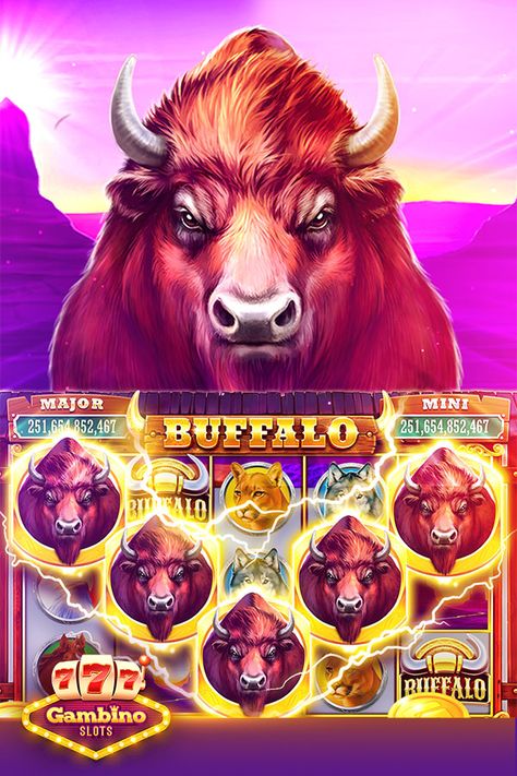 Enjoy the Wild West of our Buffalo slot machine, and stampede of free online casino games fun with the best Western Heist slots.  This amazing slot machine hits your play with thrilling rounds of free spins plus scorching wilds and scatters that can strike the hottest jackpot!  Tap the Pinned Link to get 20,000 FREE chips & a FREE spin on the Mega Wheel at Gambino Slots today! Slot Game Animation Gif, Buffalo Slot Game, Free Slot Games, Doubledown Casino, Play Casino Games, Free Slots Casino, Mobile Casino, Welcome New Members, Free Casino Slot Games