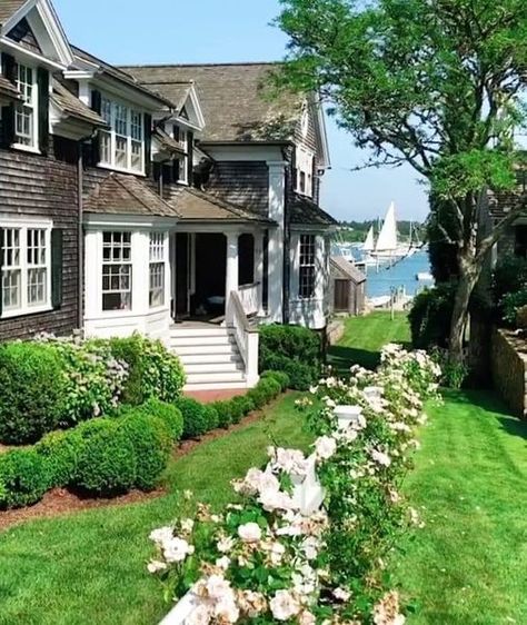 Vineyard House, Storybook Homes, Bunny Williams, Coastal House, Dream Beach Houses, Cedar Siding, Vacation House, New England Homes, Beach Cottage Decor