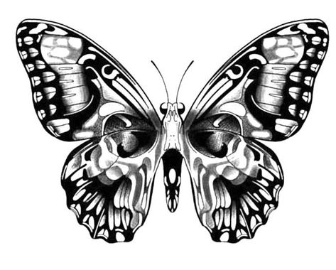 Tattoo Papillon, Skull Butterfly Tattoo, Traditional Butterfly Tattoo, Butterfly Neck Tattoo, Small Chest Tattoos, Floral Thigh Tattoos, Butterfly Eyes, Bauch Tattoos, Flame Tattoos