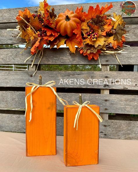 Available! 🍂 REVERSIBLE (2x4) Medium sized wooden pumpkin set- $21. The tallest one is 8” the shorter one is 6”. One side is a regular pumpkin then you can spin it around to show the jack o lantern faces. Customizable! 🎃I accept cash, credit/debit(square), cash app, Venmo & PayPal. No checks. Sorry for the inconvenience. 🍂If shipping is required- shipping cost will be added onto the total of the item. Payment must be made in Full before shipping Jack O Lantern Faces, Wooden Pumpkins, Sorry For The Inconvenience, Cash App, Jack O, Jack O Lantern, Checks, Canning, Square