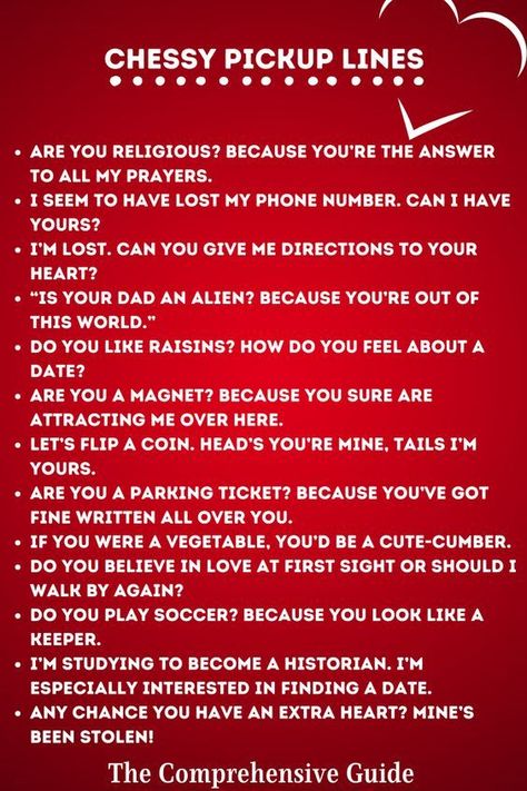 The best way to conquer any heart is through romantic words. While lovely gifts might put a smile on one’s face, Valentine’s day pick-up lines melt the hearts of the people hearing them. There are a lot of secrets that hide behind pick-up lines for Valentine’s day. They have to be creative and use the day as a part of the punchline. Pick Up Lines For Flirting, Flirty Rizz Pick Up Lines, Pick Up Line To Use On Guys, Horror Pick Up Lines, Cheesy Pickup Lines For Guys, Best Pickup Lines For Guys Flirty, Pic Up Lines For Guys, Cheesy Valentines Pick Up Lines, Rizz Pick Up Lines For Girls To Use
