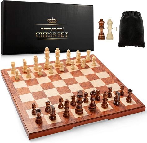 Chess Set Board Game Wood Set (*****) Wooden Board Game, Queen Chess Piece, Wooden Board Games, Wood Chess Set, Magnetic Storage, Queen Gifts, Wooden Chess Board, Gift Box For Men, Gifts Box