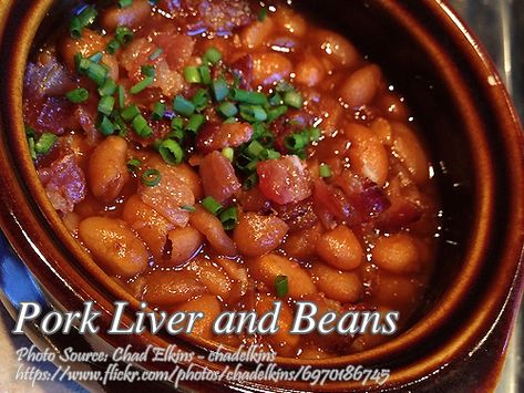 Transform your ordinary pork and beans into a creative dish called pork liver and beans with cubes pork liver and frankfurters. #PorkandBeans #PorkLIvers Pork Liver Recipe, Liver Recipes, Pork N Beans, How To Cook Pork, Chicken Livers, Filipino Recipes, Pork Dishes, Sausage Recipes, Dinner Rolls