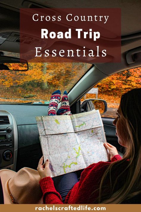 The ultimate list of cross country road trip essentials. these road trip necessities will make sure your car trip goes smoothly and keeps you comfortable. road trips can be really fun when done right so wether you are driving from coast to coast or just across one state line make sure you have these must have items in the car with you. Trip Necessities, Road Trip Necessities, Road Trip Kit, Trip Packing List, Usa Road Trip, Road Trip Packing List, Car Trip, Trip Packing, School Field Trip