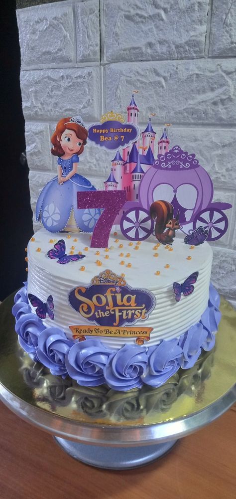 Sofia The First Cake Design, Sofia Cake Design, Happy Birthday Princess Cake, Sophia The First Cake, Sofia Birthday Cake, Sofia The First Birthday Cake, Sofia The First Characters, Sofia The First Cake, Sofia Cake