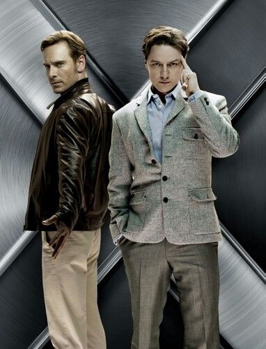 Young Magneto and Charles X-men First Class Erik Lensherr, James Mcavoy Michael Fassbender, Erik Lehnsherr, Jon Hamm, Charles Xavier, James Mcavoy, X Man, Michael Fassbender, Two Men