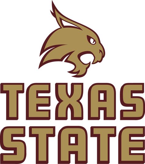 Texas State Bobcats Alternate Logo (2013) - Bobcats Logo, Girl Graduation Party, Texas State Bobcats, Career Readiness, Texas Gifts, Texas State University, University Shirt, University Logo, Virtual Museum