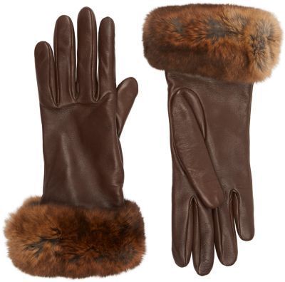 Barneys New York Women's Fur-Cuff Gloves-BROWN Brown Gloves, Vintage Gloves, Cashmere Gloves, Elegant Hats, Sweet Pic, Elegant Bags, Girls Handmade, Girls Sweet, Diy For Girls