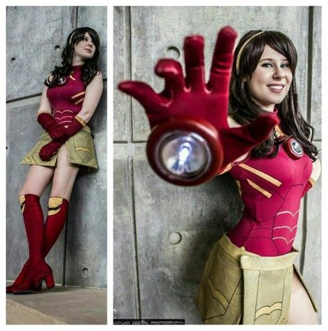 Iron Man Cosplay Female, Iron Man Costume For Women, Iron Man Girl, Male Superhero, Iron Man Costume, Iron Man Cosplay, Ironman Costume, Geeky Clothes, Woman Cosplay