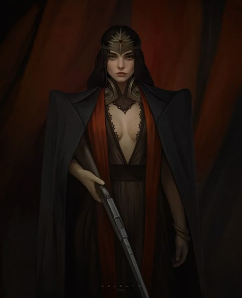 Witch Queen, Paintings And Drawings, Fantasy Inspiration, Female Character Design, Dnd Characters, Character Portraits, Fantasy Character Design, 그림 그리기, Character Design Inspiration