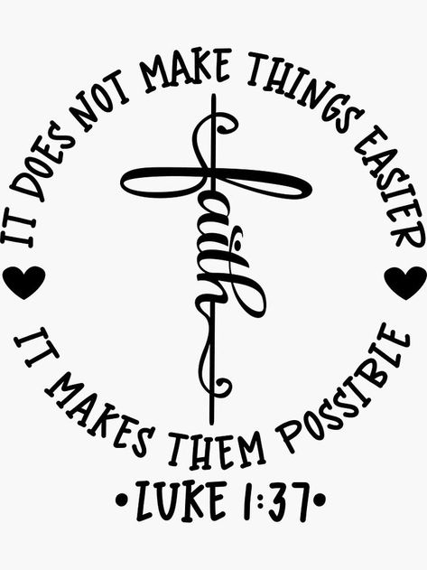 Faith Quote, Christian Shirts Designs, Ayat Alkitab, Jesus Christus, Cricut Projects Vinyl, Bible Encouragement, Make Things, Heart Stickers, Scripture Quotes