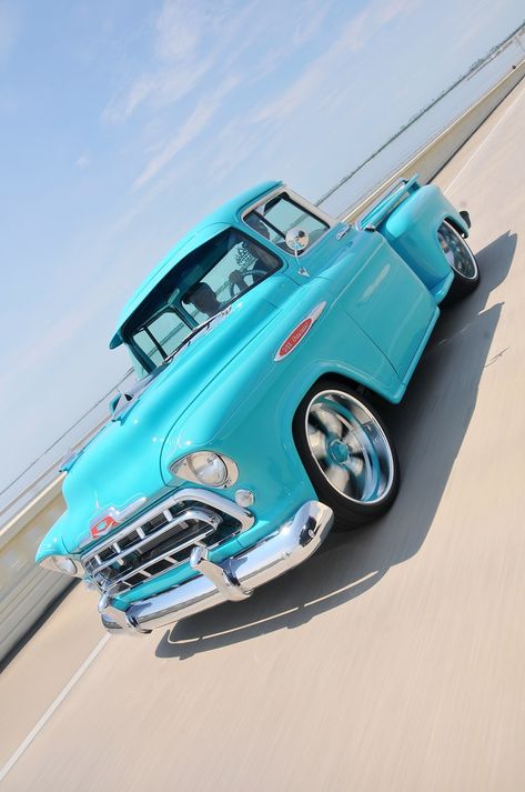 Custom Wheels Trucks, 57 Chevy Trucks, Chevy Stepside, Chevy 3100, Chevrolet 3100, Vintage Pickup Trucks, Custom Chevy Trucks, Chevy Pickup Trucks, Old Pickup Trucks