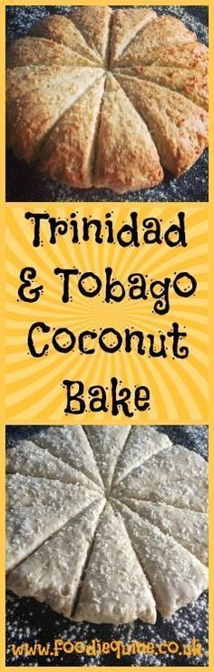 Trinidad Roti, Coconut Scones Recipe, Scallop Potato, Caribbean Bbq, Coconut Bake, Trinidadian Food, Sweet Scones, Trinidadian Recipes, Caribbean Foods