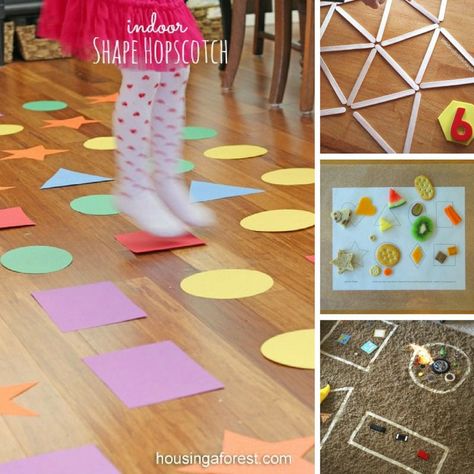 10 Super Fun Shape Games for Toddlers Circus Activities, Summer Crafts For Toddlers, Preschool Shapes, Water Table Activities, Toddler Math, Circus Crafts, Trip Games, Lesson Plans For Toddlers, Preschool Colors