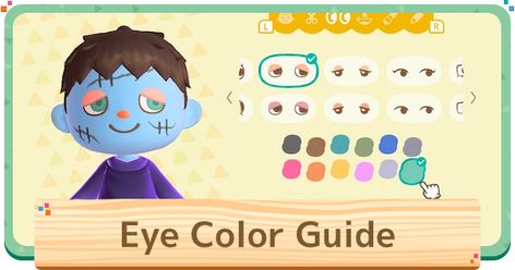 Animal Crossing: New Horizons (ACNH) Guide on Eye Color. Find out about halloween eye color, the exploring new eye colors pack, eye colors, & how to change. Animal Crossing Eyes, Lollipop Costume, Acnh Guide, Eye Colours, Growing Pumpkins, Halloween Eyes, About Halloween, Diy Pumpkin, Halloween Jack