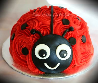 Diy Cake Recipes, Bug Birthday Cakes, Ladybird Cake, Tårta Design, Ladybug Cakes, Bug Cake, Ladybug Cake, Ladybug Birthday Party, Cake Kit