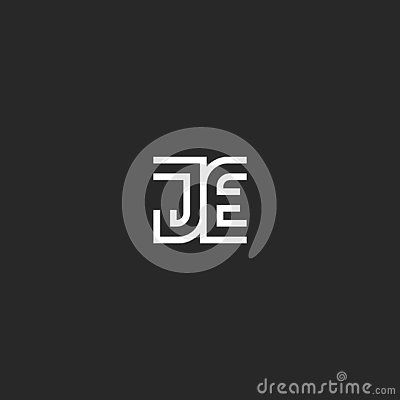 Je Monogram, Ej Logo, Logo Design Ideas Creative, Parallel Lines, Linear Design, Monogram Logo, Creative Logo, Allianz Logo, Initials