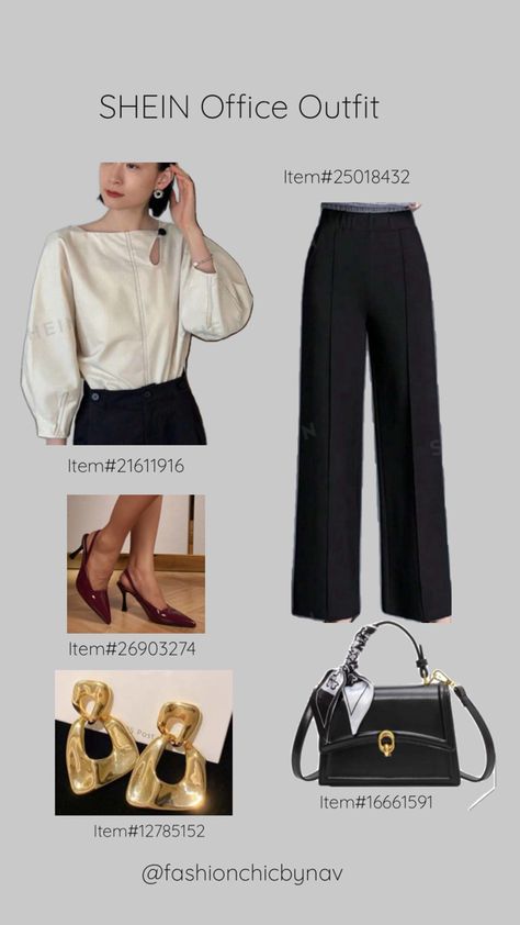 Office pants and top outfit Office Outfits Women, Office Outfit, Outfit Women, Fashion Fits, Office Outfits, Old Money, Outfit Inspirations, Clothes For Women