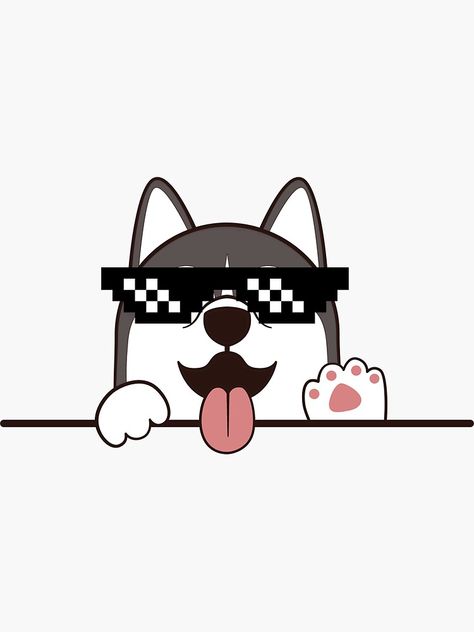 "Hy Dogy With cuty sunglasses " Sticker for Sale by AYMANES49 | Redbubble Cute Sunglasses, Dog Drawing, Designer Sunglasses, Little Dogs, School Design, Water Resistant, Sticker Design, Sell Your Art, Baby Mobile