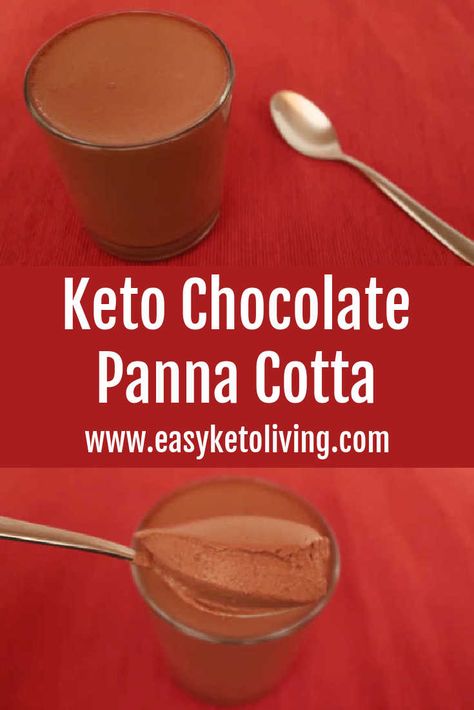 Desserts With Dark Chocolate, Low Carb Chocolate Desserts, Chocolate Jello, Gelatin Desserts, Cheap Desserts, Keto Pudding, Dessert Truffles, Gelatin Recipes, Panna Cotta Recipe