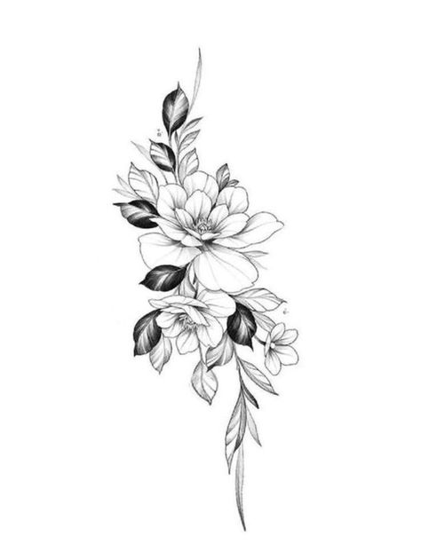 Flower Side Tattoos Women, Tatoos Woman Chest, Upper Chest Tattoo Female, Forearm Name Tattoos, Arm Cover Up Tattoos, Chest Tattoo Drawings, Side Tattoos Women, Poppy Flower Tattoo, Dragon Tattoo For Women