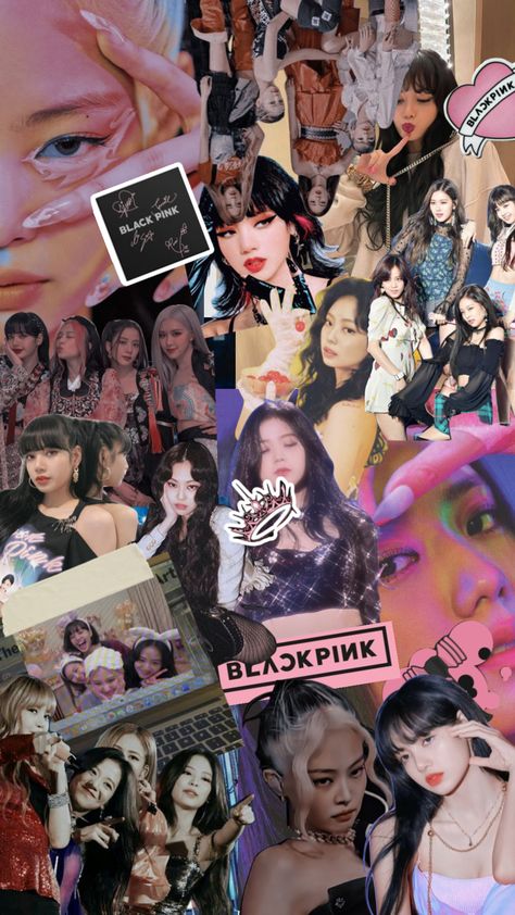 #blackpink #blinks #pinkvenom #collage #moodboard #aesthetic Black Pink Collage, Blackpink Poster Aesthetic, Blackpink Collage Wallpaper, Blackpink Moodboard, Blackpink Collage, Pink Collages Aesthetic, Kpop Collage, Memory Collage, Blink Book