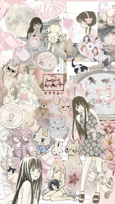 Shojo Manga Wallpaper, Kimi Ni Todoke Background, Shojo Wallpaper, Kimi Ni Todoke Wallpaper, Manga Collage, Cute Iphone Wallpaper Tumblr, Shoujo Girl, Cute Background, Cocoppa Wallpaper