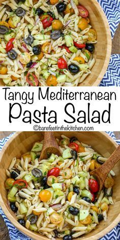 Italian Pasta Salad - get the recipe at barefeetinthekitchen.com Penne Pasta Salads, Tuscan Pasta, Italian Pasta Salad, Cold Pasta Salad Recipes, Pasta Penne, Mediterranean Pasta, Best Pasta, Greek Salad Pasta, Best Pasta Salad