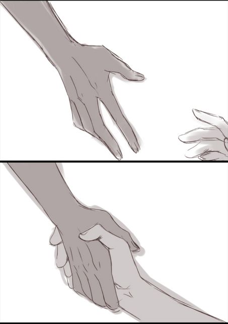 Hands Meeting Drawing, Hand Helping Someone Up, Hand Dropping Something Reference, Hand Grabbing Fabric Reference, Hands Letting Go, Kise X Aomine, Aomine X Kise, Mains Couple, Aomine Daiki