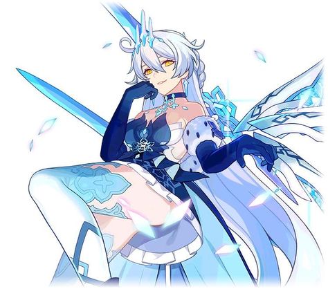 Ice Queen God Kiana Genshin Oc Ideas, Genshin Ocs, Genshin Impact Oc, Genshin Oc, Honkai Impact 3rd, 판타지 아트, Art Poses, Anime Oc, Honkai Impact