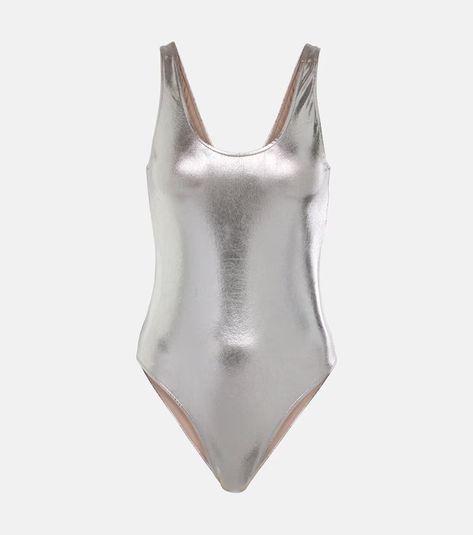 Designer Beachwear for Women | Mytheresa Silver Swimsuit, Metallic Swimsuit, Dr Wardrobe, Valentino Logo, Designer Beach Wear, Adriana Degreas, Swimwear Online, Burgundy And Gold, Beachwear For Women