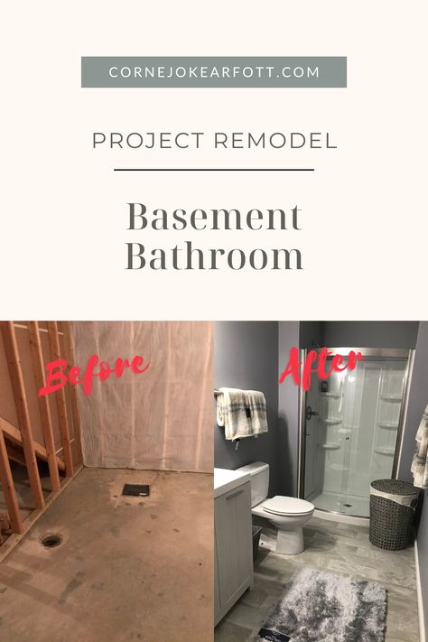 Upflush Bathroom Basements, Basement Bathroom Addition, Basement Bathroom Plumbing, Unfinished Basements, Bathroom Flooring Options, Basement Bathrooms, Basement Room, Open Showers, Bathroom Addition