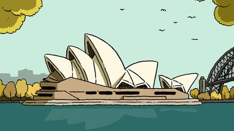 Bg Illustration, Opera House Drawing, Sydney Drawing, Sydney Illustration, Sidney Opera, Sydney Opera House Tattoo, Sydney Harbour Bridge Drawing, Sydney Opera House Drawing, Sydney Opera House Illustration