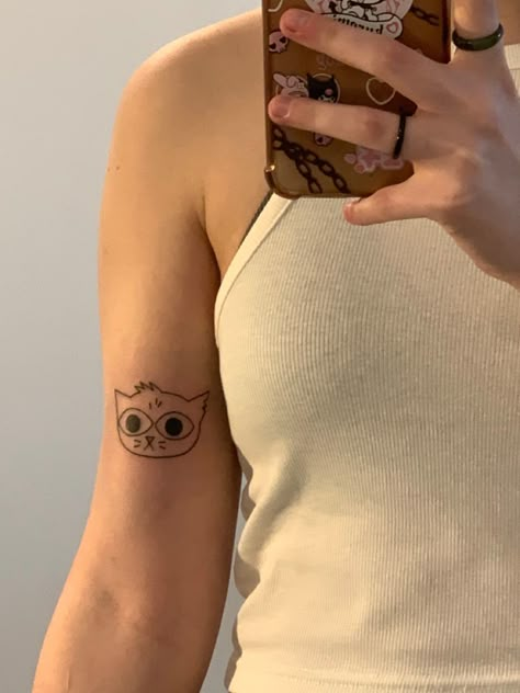 Nitw Mae Tattoo, Mae Borowski Tattoo, Nitw Tattoo Ideas, Night In The Woods Tattoo Ideas, Mae Borowski Aesthetic, Night In The Woods Tattoo, Lps Tattoo, Mae Night In The Woods, Night In The Woods Aesthetic