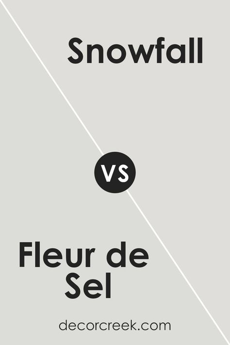 Fleur de Sel SW 7666 by Sherwin Williams vs Snowfall SW 6000 by Sherwin Williams Sherwin Williams Coordinating Colors, Refreshing Aesthetic, Trim Colors, Coordinating Colors, Sherwin Williams, Gray Green, Paint Color, Bright White, Light Gray