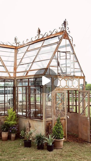 Recycled window greenhouse