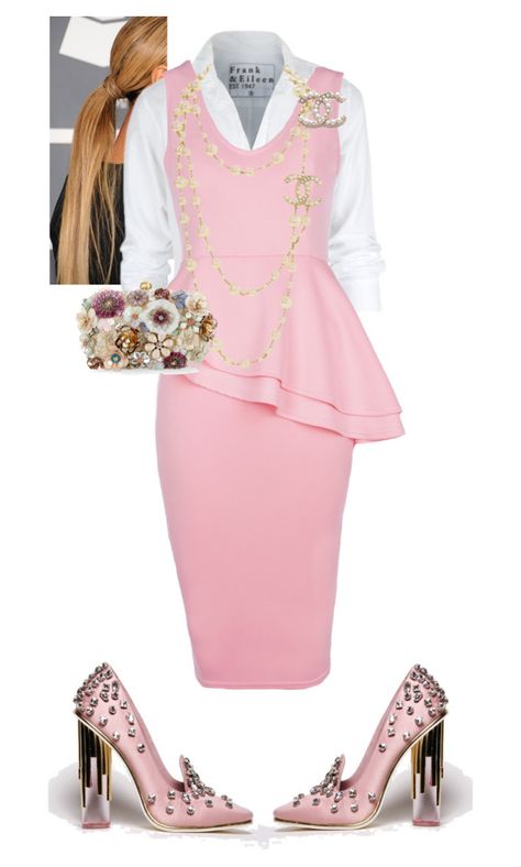 "Morning Manna!! #iloveaim" by cogic-fashion on Polyvore featuring Frank & Eileen and Accessorize Grunge Seattle, Pink Gardens, Cogic Fashion, Cosmo Girl, Church Attire, Parisian Chic Style, Church Fashion, Clueless Outfits, Virtual Fashion