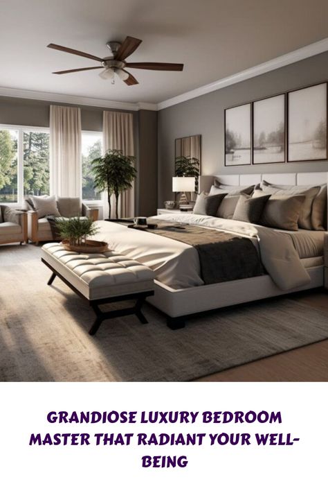 [PaidAd] This Main Sleeping Quarters Neutral Tones Create An Atmosphere Of Quiet Luxury And Comfort. #luxuriousbedroomsmastermodernlayout His And Her Bedroom Decor, Gentleman Bedroom, Modern Master Bedrooms Decor, Luxurious Bedrooms Master Modern, Luxury Bedroom Design Master Suite, Luxurious Bedrooms Master, Master Bedrooms Ideas For Couples, Bedrooms Ideas For Couples, Modern Guest Bedroom