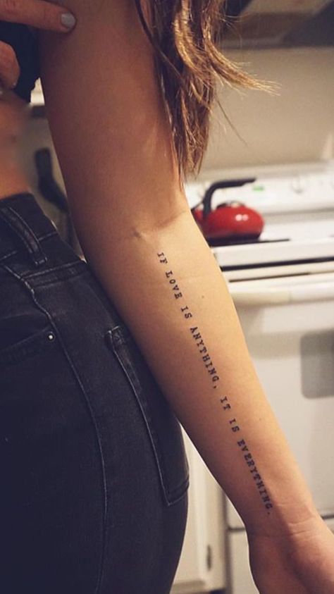 Inspirational Tattoo Quotes, Tattoo Frases, Short Quote Tattoos, Font Tato, Wörter Tattoos, Tattoos For Women Small Meaningful, Inspiring Quote Tattoos, Tato Dengan Makna, Quote Tattoos Girls