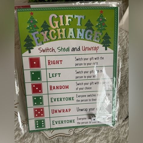 Switch Steal Unwrap Gift Exchange, Sock Party, Christmas Child Shoebox Ideas, Gift Exchange Game, Gift Exchange Party, Christmas Board Games, Gift Exchange Games, Booster Club, Vintage Board Games