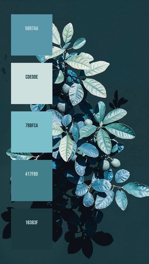 Colors:
5897AA ° CDE0DE ° 7BBFCA ° 417F89 ° 1B383F Indigo Palette Colour Schemes, Metallic Blue Color Palette, Dark Palette Aesthetic, Blue Pallet Color Combinations, Blue Complementary Color Palette, Green Blue Purple Color Palette, Iridescent Color Palette, Blue Teal Color Palette, Blue Pallets