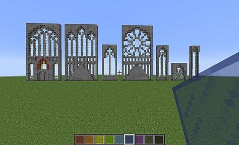 MInecraft stained glass inspo. Minecraft Glass Pane Design, Stained Glass Minecraft Ideas, Big Minecraft Houses Blueprints, Minecraft Stairs Mountain, Big Castle Minecraft, Minecraft Throne Chair Ideas, Stained Glass Minecraft, Minecraft Big Builds, Minecraft Chapel