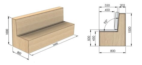 Banquette Restaurant, Kursi Outdoor, Build Outdoor Furniture, Outdoor Bench Seating, Diy Outdoor Seating, Outdoor Storage Bench, Diy Seating, Diy Storage Bench, Bench Design