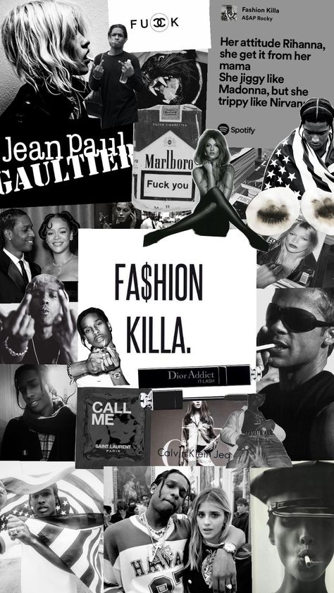 fashion killa #asaprocky #rihanna #rich #drip #fyp #fashion #fashioninspo #fashionkilla #killer #song #music #musiclover #blackandwhite #vintage #foryou A$ap Rocky, Asap Rocky, Dior Addict, Saint Laurent Paris, Fashion Killa, Rihanna, Madonna, Rocky, Saint Laurent