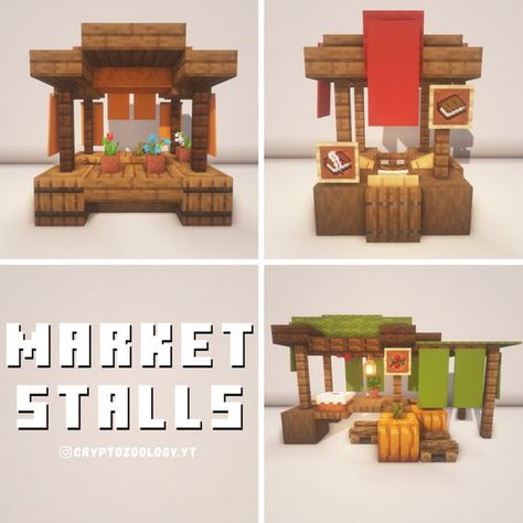 Minecraft Market, Minecraft Shops, Minecraft Welten, Minecraft Decoration, Rumah Minecraft Sederhana, Minecraft Interior Design, Bangunan Minecraft, Minecraft Farm, Easy Minecraft Houses