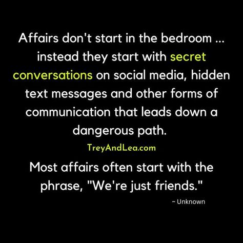 Trey & Lea on Instagram: "If you've locked your spouse out of your phone to hide things from them ... or if you're deleting texts so your spouse won’t see them ... you're not headed towards cheating, you're already there. Don't do this! ❤️ Follow Trey & Lea for more marriage & family tips. IMPROVE YOUR MARRIAGE WITH: The Workshop The Podcast The Books . TreyAndLea dot com . (Always DM for credit or removal) . Photo Credit . . . . . . . . . #MarriageHumor #MarriageTip  #marriagegoals  #Marriag Unfaithful Quotes, Deleting Texts, Spouse Quotes, Some Love Quotes, Cheating Spouse, Family Tips, Cheating Quotes, Phone Quotes, Marriage Goals