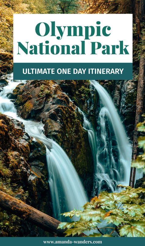 This Olympic National Park 1 day itinerary has everything you'll want to see during your 24 hours in this park! Olympic National Park in the Pacific Northwest has so much to offer from beautiful hiking trails to beaches and more. This Olympic National Park itinerary has a little bit of everything. #nationalpark #olympicnationalpark #washingtonstate #pacificnorthwest #pnw Pacific Northwest Travel Itinerary, Olympic National Park Itinerary, Washington Trip, Seattle Vacation, National Park Itinerary, Oregon Trip, Rialto Beach, Pacific Northwest Travel, American National Parks