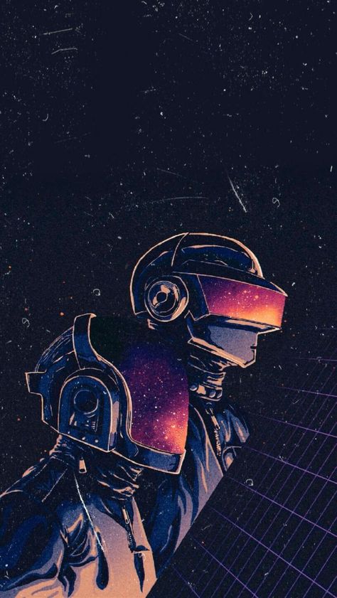 Punk Wallpaper Iphone, Daf Punk, Daft Punk Poster, Punk Wallpaper, Space Phone Wallpaper, Arte Punk, Punk Art, Retro Waves, Daft Punk