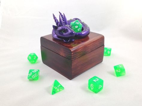 Dragon Dice Holder Box Set by KaijuClayCreations #clay #claydragons #purple #dragons #dnd #dice Diy Dice Holder, Purple Dragons, Diy Dice, Dice Holder, Fluorite Crystals, Clay Things, Dragon Dies, Clay Dragon, Crystal Dragon