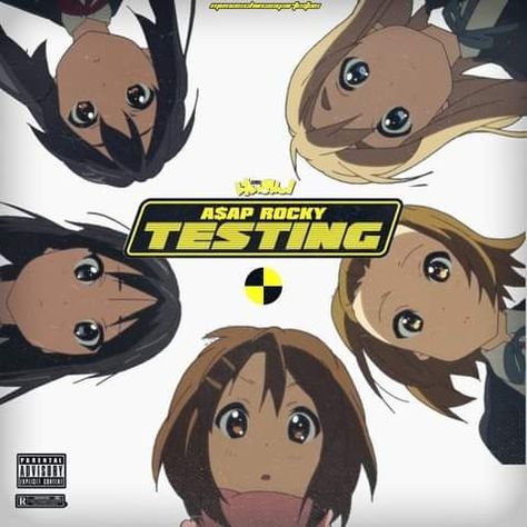 Anime Album Cover Spotify, Anime Album Cover, Asap Rocky Testing, Anime Rapper, Ok Computer, Neon Evangelion, K On, Rap Albums, A$ap Rocky